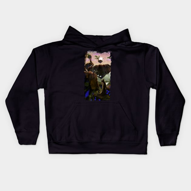 The Cat Jungle Kids Hoodie by Liquid Feline